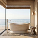 Marble bathtub in Pearl Linen limestone - Image 2