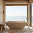 Marble bathtub in Pearl Linen limestone - Image 2