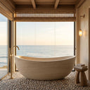 Marble bathtub in Pearl Linen limestone - Image 4