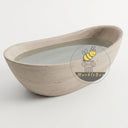 Marble bathtub in Pearl Linen limestone - Image 5