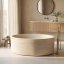 Marble bathtub in Pearl Linen limestone - Image 3