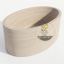 Marble bathtub in Pearl Linen limestone - Image 5