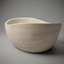 Marble bathtub in Pearl Linen limestone - Image 1