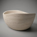 Marble bathtub in Pearl Linen limestone - Image 1