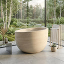 Marble bathtub in Pearl Linen limestone - Image 2