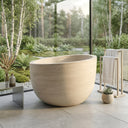 Marble bathtub in Pearl Linen limestone - Image 2