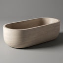Marble bathtub in Pearl Linen limestone - Image 1