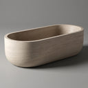 Marble bathtub in Pearl Linen limestone - Image 1