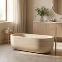 Marble bathtub in Pearl Linen limestone - Image 3