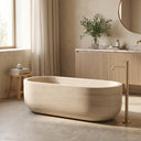 Marble bathtub in Pearl Linen limestone - Image 3