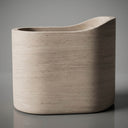 Stone tub in Pearl Linen limestone - Image 1