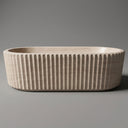 Marble bathtub in Pearl Linen limestone - Image 1
