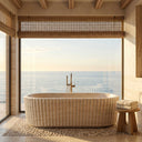 Marble bathtub in Pearl Linen limestone - Image 3
