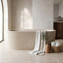 Marble bathtub in Massangis Clair Limestone - Image 5