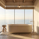 Marble bathtub in Massangis Clair Limestone - Image 2