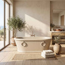 Marble bathtub in Massangis Clair Limestone - Image 2