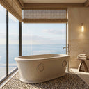 Marble bathtub in Massangis Clair Limestone - Image 1