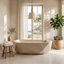 Marble bathtub in Massangis Clair Limestone - Image 2