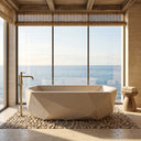 Marble bathtub in Massangis Clair Limestone - Image 3