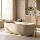 Marble bathtub in Massangis Clair Limestone - Image 2