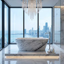 Marble bathtub in Volakas Marble - Image 4