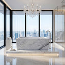 Marble bathtub in Volakas Marble - Image 3