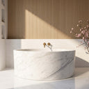 Marble bathtub in Volakas Marble - Image 2