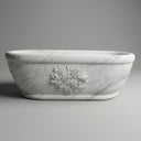Marble bathtub in Volakas Marble - Image 1