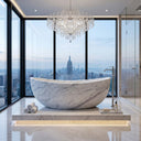 Marble bathtub in Volakas Marble - Image 1