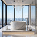 Marble bathtub in Volakas Marble - Image 1