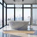 Marble bathtub in Volakas Marble - Image 4