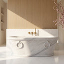 Marble bathtub in Volakas Marble - Image 1
