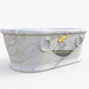 Marble bathtub in Volakas Marble - Image 5