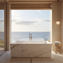 Marble bathtub in Carrara White - Image 1