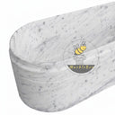Marble bathtub in Carrara White - Image 4