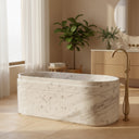 Marble bathtub in Carrara White - Image 2