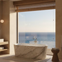 Marble bathtub in Carrara White - Image 6