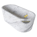 Marble bathtub in Carrara White - Image 5