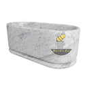 Marble bathtub in Carrara White - Image 5