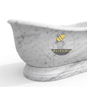 Marble bathtub in Carrara White - Image 3