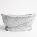 Marble bathtub in Carrara White - Image 5