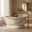 Marble bathtub in Carrara White - Image 4