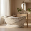 Marble bathtub in Carrara White - Image 4