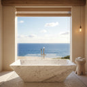 Marble bathtub in Carrara White - Image 1