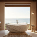 Marble bathtub in Carrara White - Image 1