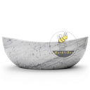Marble bathtub in Carrara White - Image 3