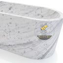Marble bathtub in Carrara White - Image 5