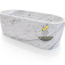 Marble bathtub in Carrara White - Image 4