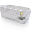 Marble bathtub in Carrara White - Image 4
