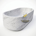 Marble bathtub in Carrara White - Image 5